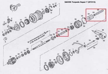 Preview: FEDERSATZ SRAM S7, 1-BEUTEL